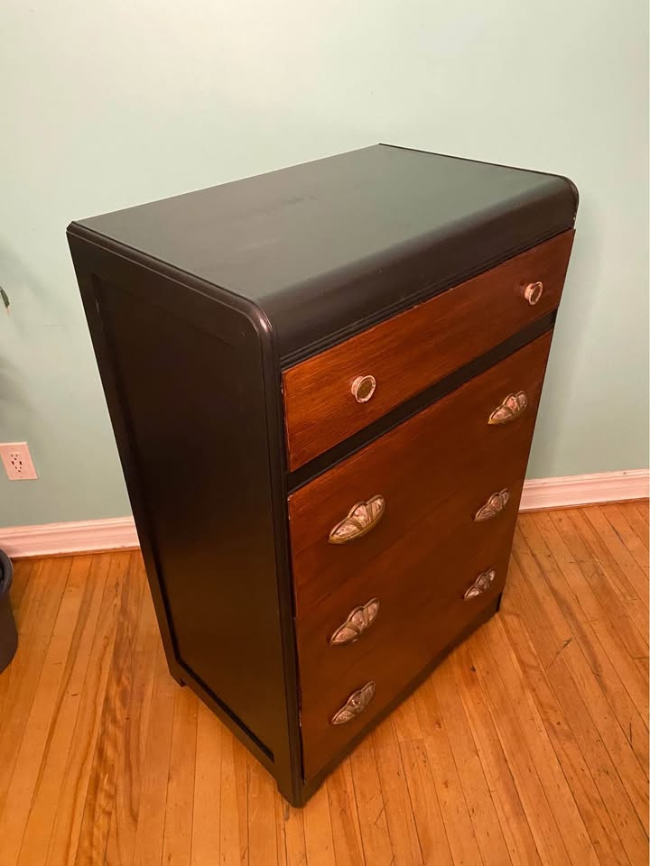 FREE DELIVERY: Refinished VV Waterfall Dresser $250 (HRM) - photo 2