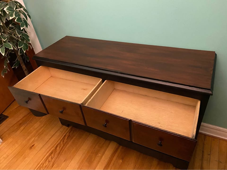 FREE DELIVERY: Refinished Long Dresser $400 (HRM) - photo 2