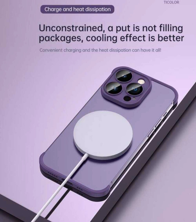 1 PC BORDERLESS TPU CASE FOR IPHONE 14 PRO MAX BLACK - photo 2
