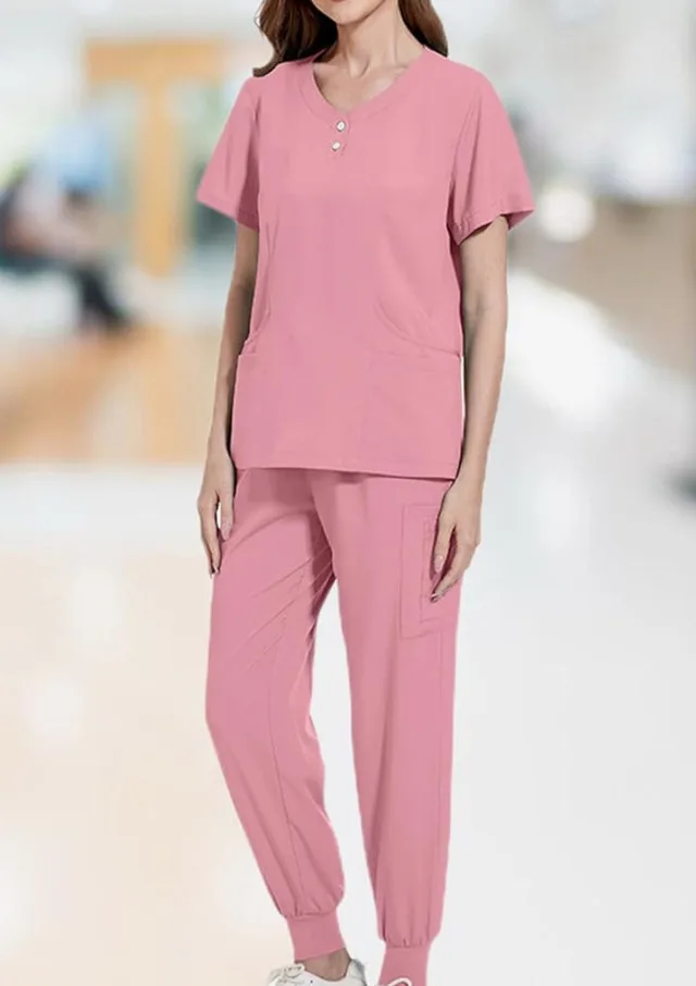 Pink Scrub Set! Size L thumbnail