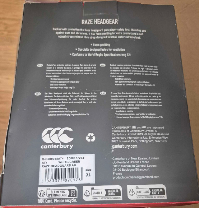 Canterbury Raze Headguard, XL - photo 2
