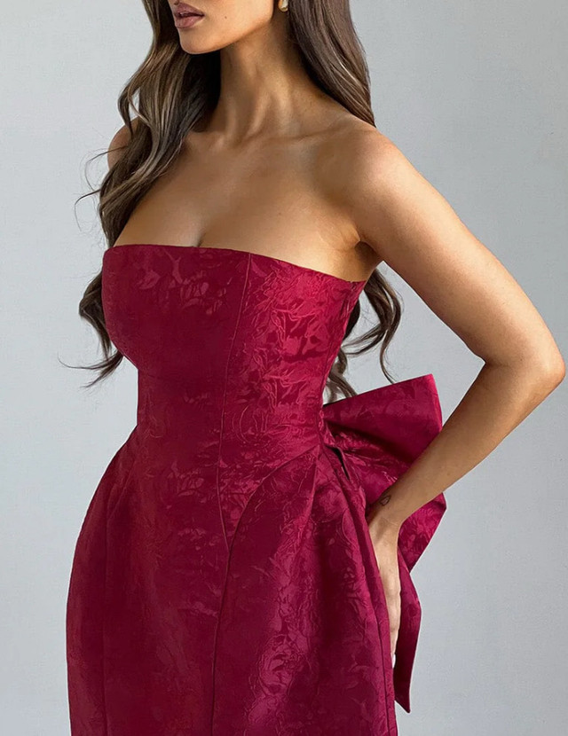 Babyboo-ELENORA MINI DRESS - RED-Size XS - photo 3