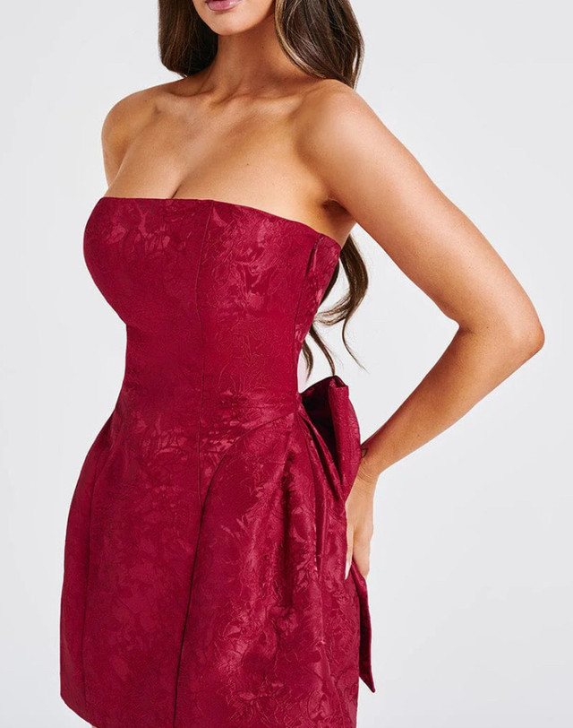 Babyboo-ELENORA MINI DRESS - RED-Size XS - photo 4