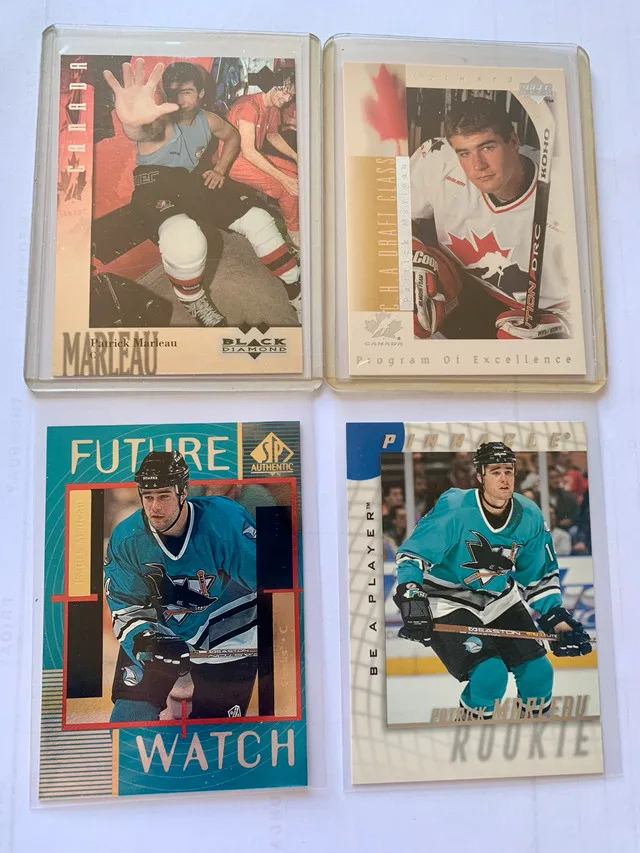 8 Patrick Marleau Cards - 6 Rookie Cards thumbnail