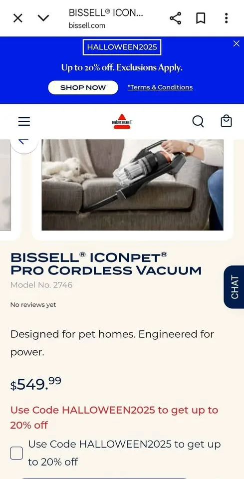 BISSELL ICONpet Pro Cordless Vacuum – Model 2746 (Like New) image indicator(4)