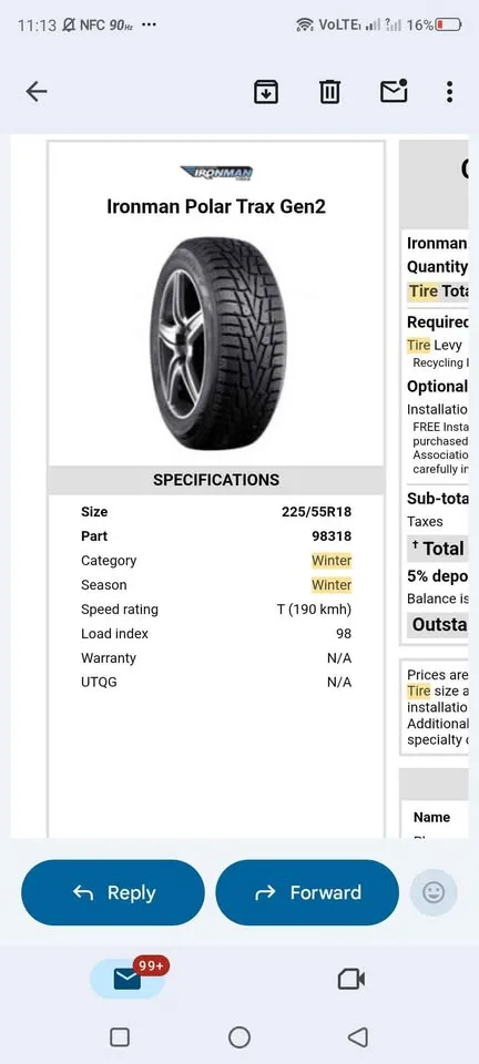 🛞 Winter Tires 225/55R18 – Great Shape! 🛞 image indicator(4)