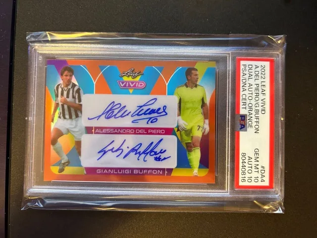 2022 LEAF Dual Auto A. Del Piero/Gianluigi Buffon Auto 2/3 #DA-4 thumbnail