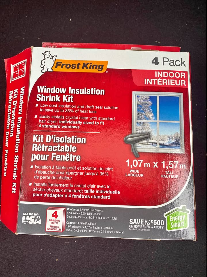 Indoor Window Insulation Shrink Kit