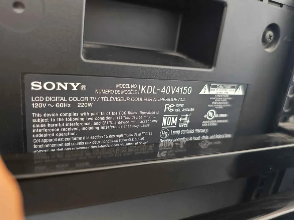 Sony KDL-40V4150 40-inch TV image indicator(2)