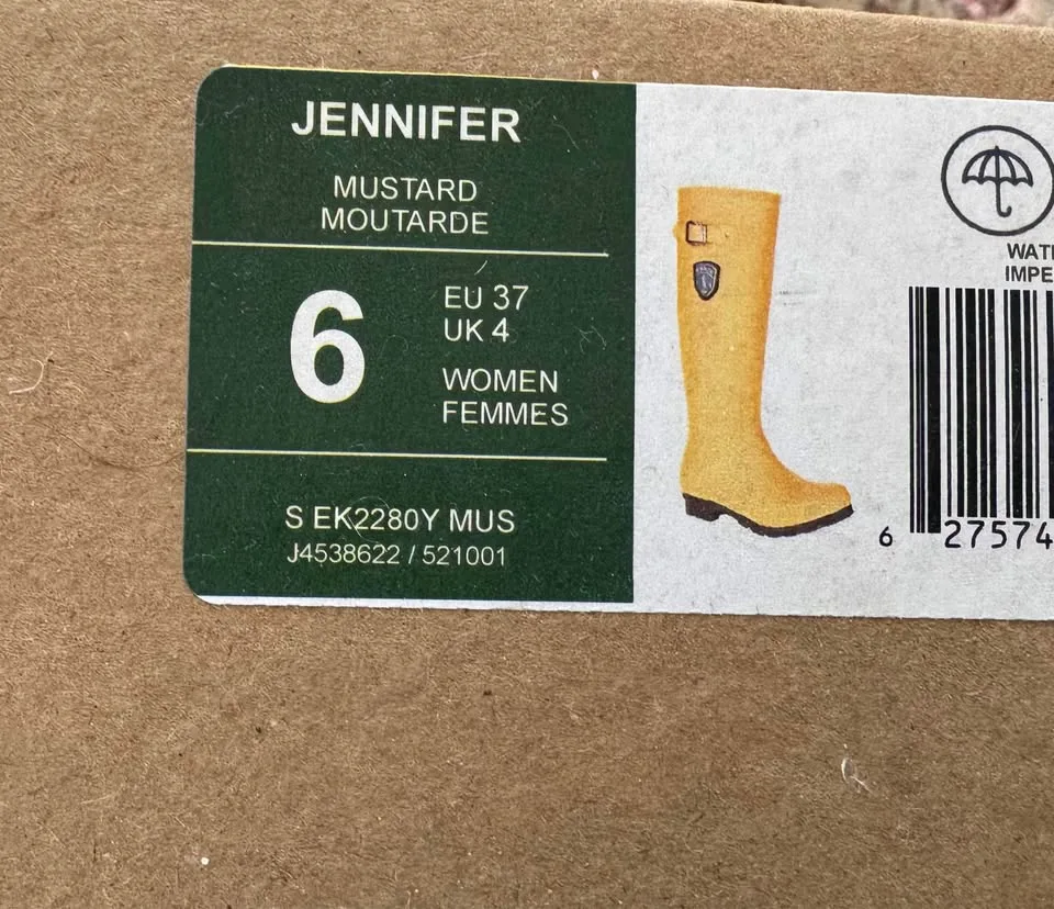 Brand New- Yellow Kamik raining boots ladies 6 image indicator(3)