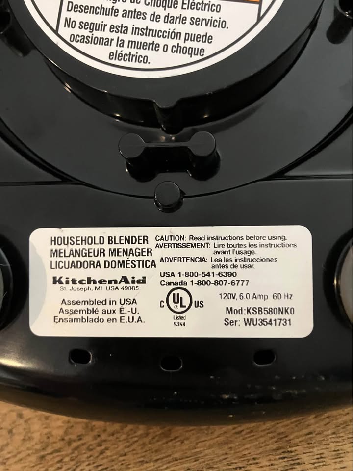 KitchenAid Custom Metallic Table Top Blender KSB580NK0 - photo 3