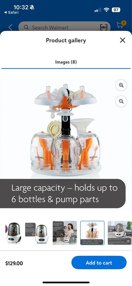 Baby Brezza bottle sterilizer and dryer - photo 5