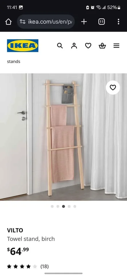 IKEA VILTO Towel stand image indicator(3)