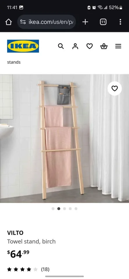 IKEA VILTO Towel stand image indicator(4)
