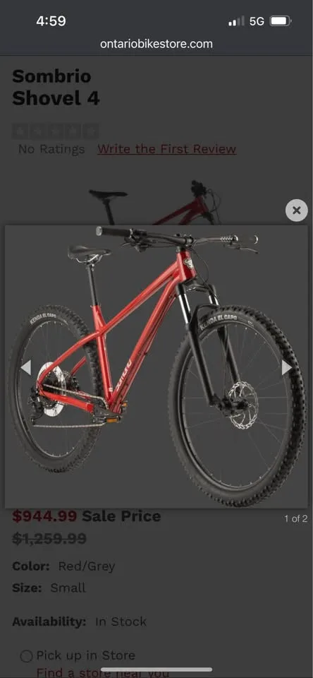 Mountain Bike For Sale (Sombrio Shovel 4) 🥕 image indicator(4)