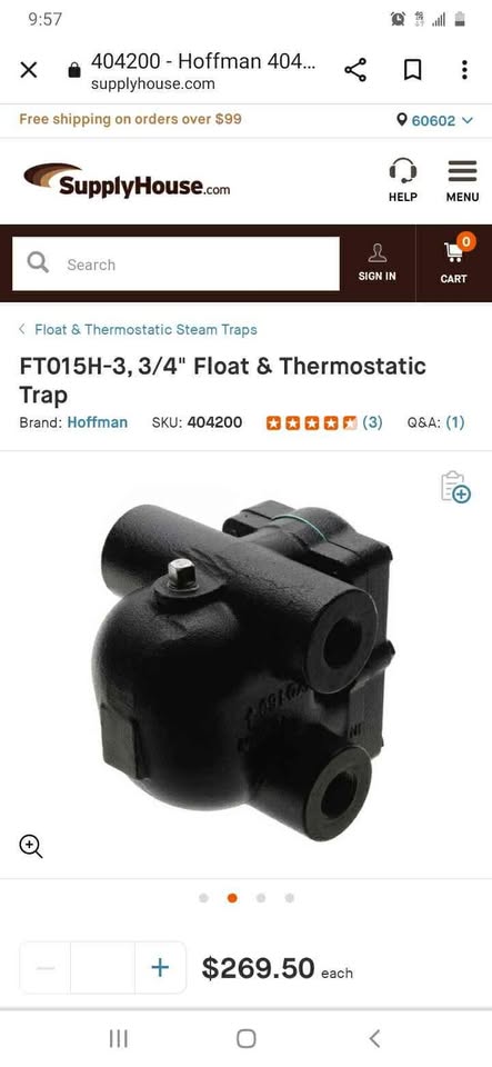 bell & gossett steam trap - photo 5