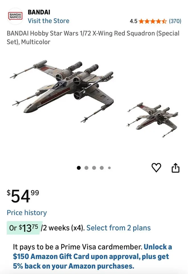 X-Wing Starfight model 1/72 by Bandai image indicator(4)