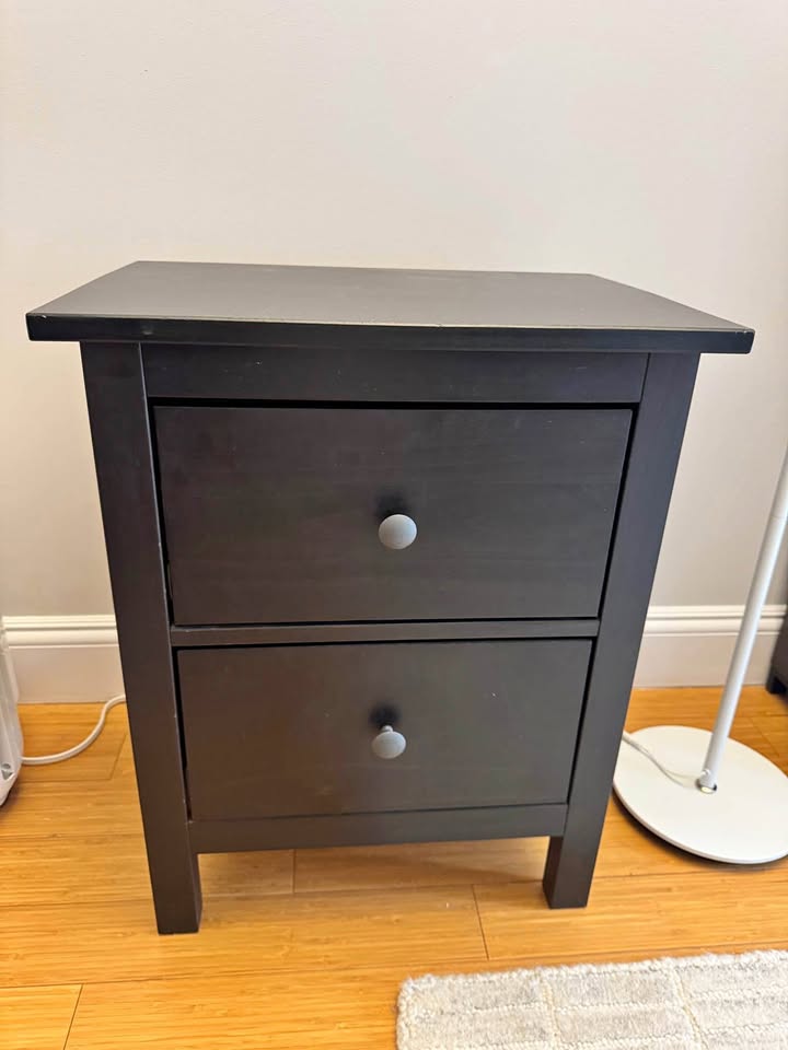 IKEA HEMNES Black drawer/nightstand