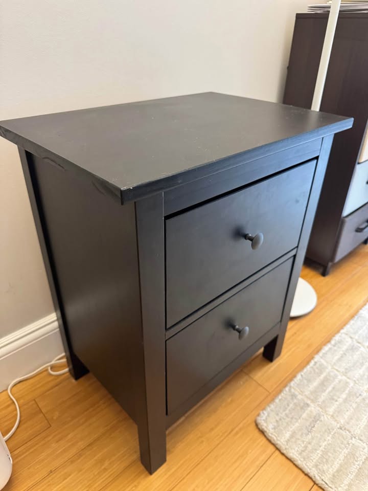 IKEA HEMNES Black drawer/nightstand - photo 2