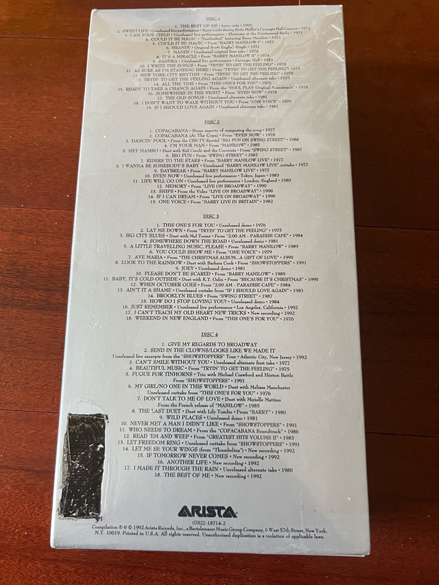 Barry Manilow Box Set - photo 2