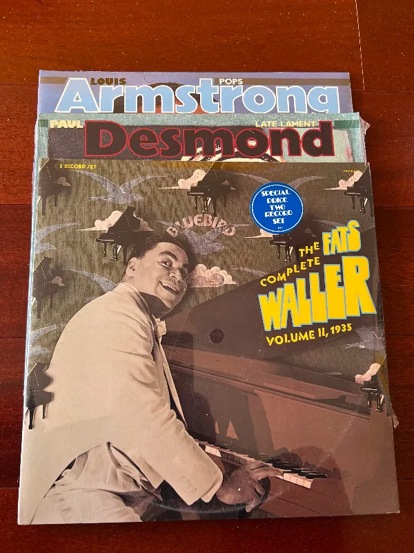Fats Waller, Paul Desmond, Louis Armstrong Vinyl Records