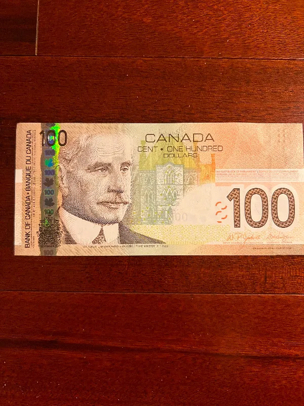 $100.00 Canadian PAPER notes