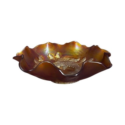 Fenton Carnival Glass Acorn Bowl 1924