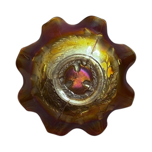 Fenton Carnival Glass Acorn Bowl 1924 - photo 3