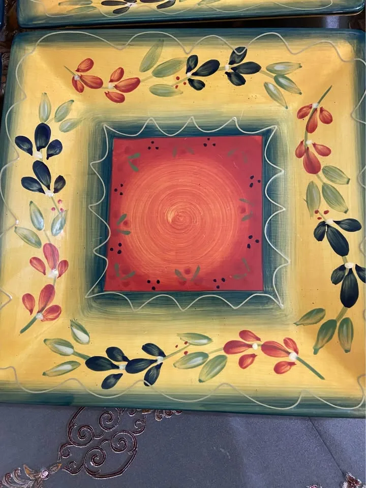 Platos de cerámica 4 platos de 10,5" y 6 platos de ensalada 3/4" image indicator(4)