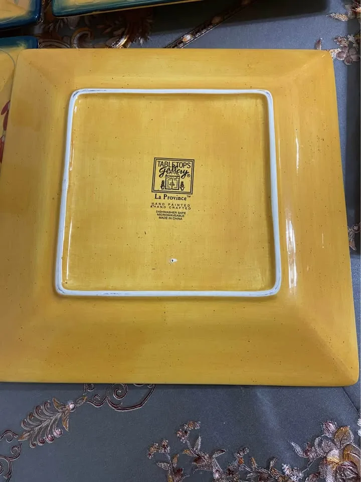 Platos de cerámica 4 platos de 10,5" y 6 platos de ensalada 3/4" image indicator(6)