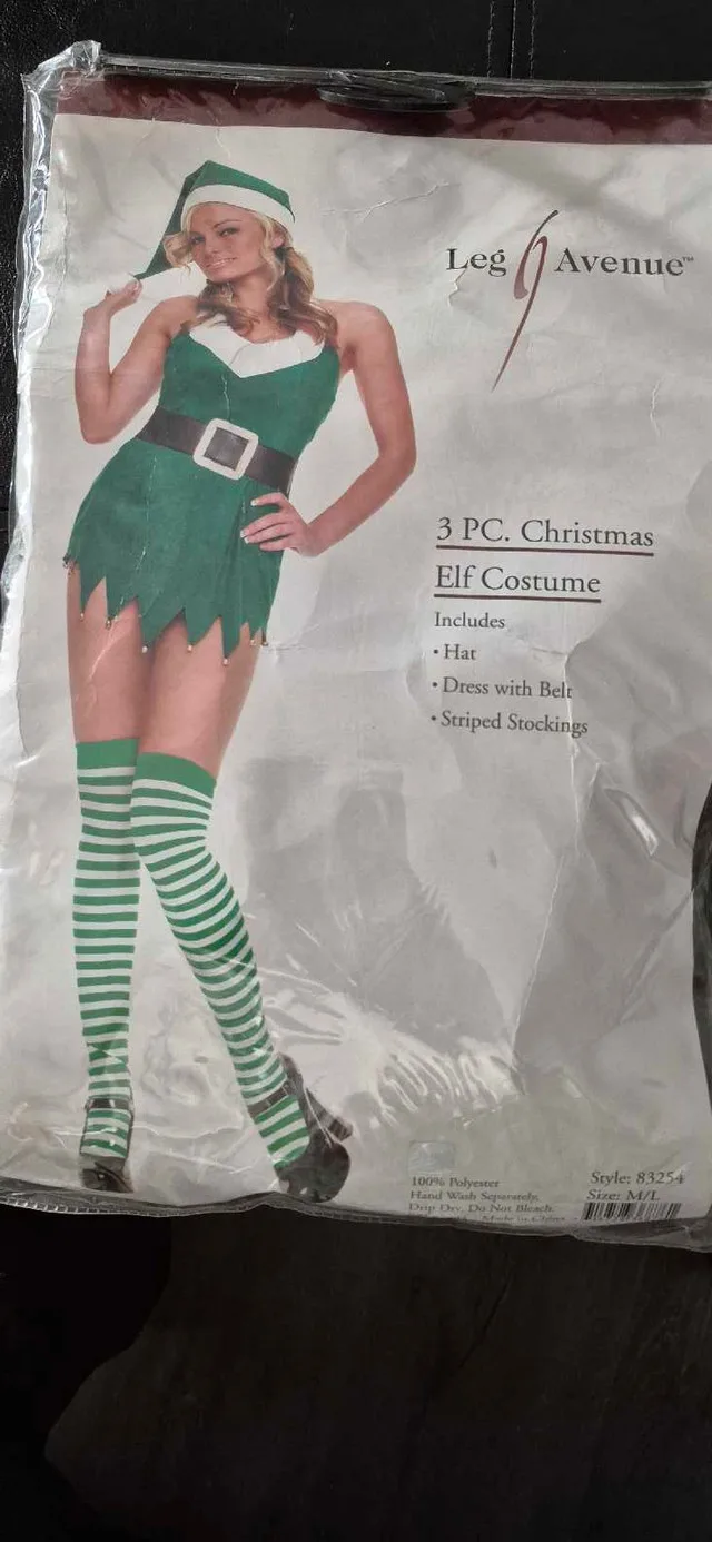 3pc. Christmas Elf Costume image indicator(4)