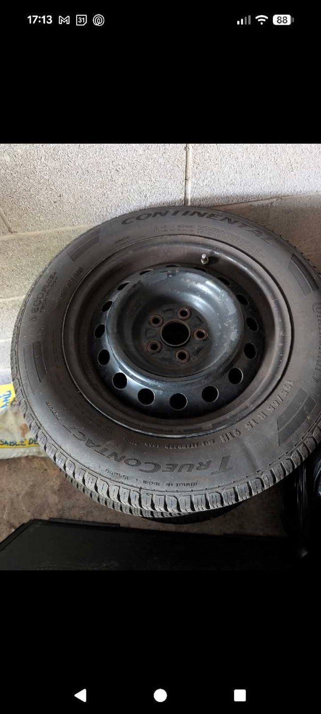 195/ 65/ R15 summer tires with rims