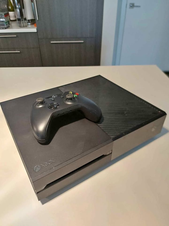 Xbox One with Cables and Controller