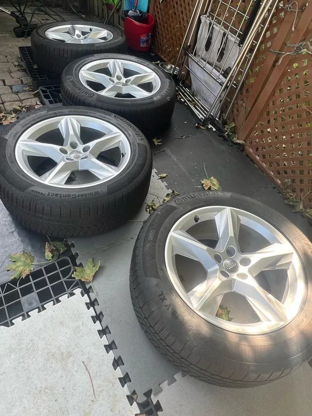 Audi q7/q8 OEM 19” rims and winter tires image indicator(2)