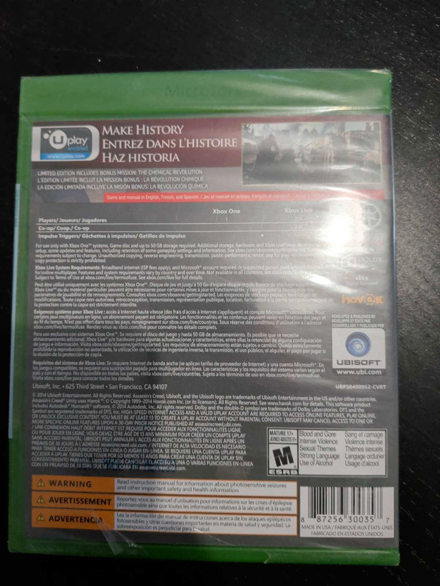 Assassin's Creed Unity Limited Edition - New Sealed - photo 2
