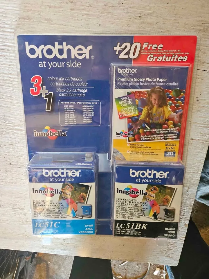 Brother LC51BKCMYP Ink Cartridge Pack - NEW!