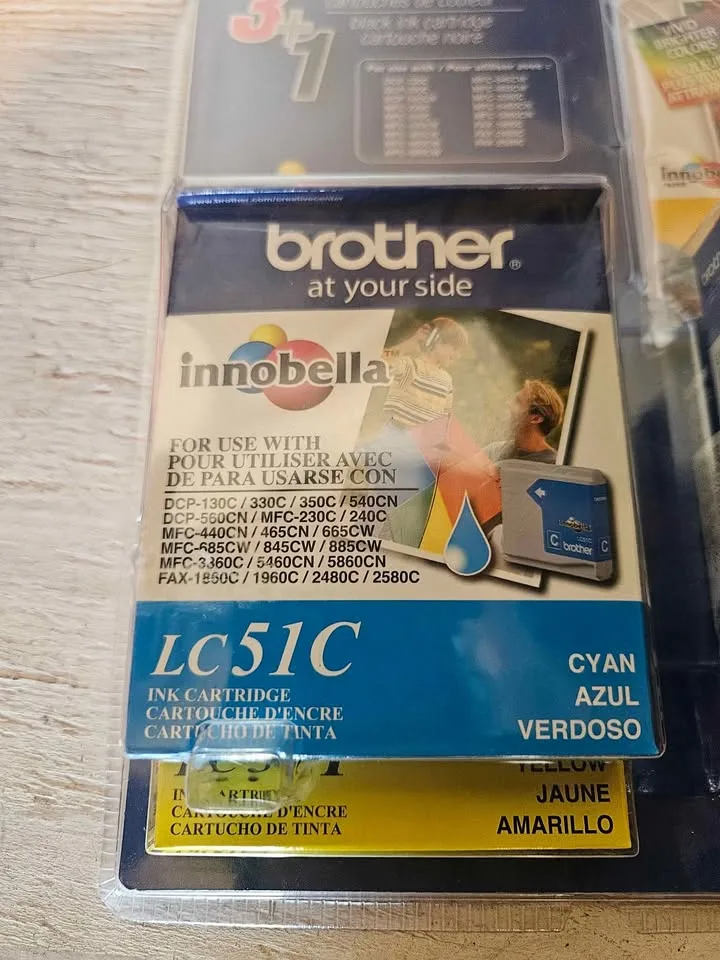 Brother LC51BKCMYP Ink Cartridge Pack - NEW! image indicator(3)