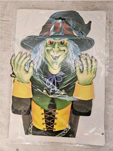 Vintage 1984 Beistle Witch Dancer Decoration SEALED!!