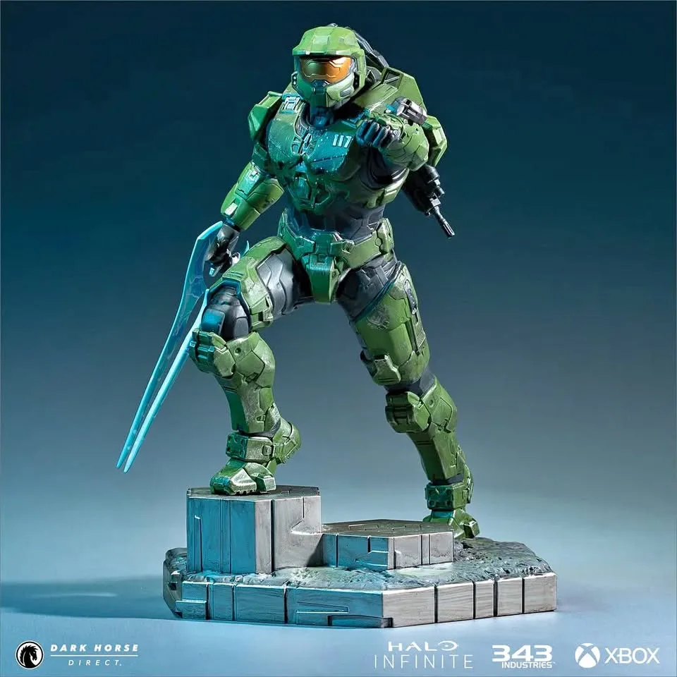 Halo Infinite: Master Chief With Grappleshot PVC Statue