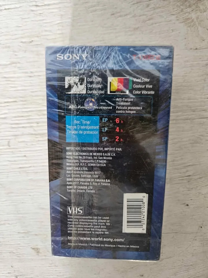 SEALED 3 pack Sony VHS Tapes image indicator(3)