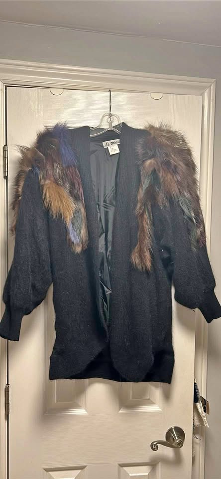 Sweater with Fur Trim