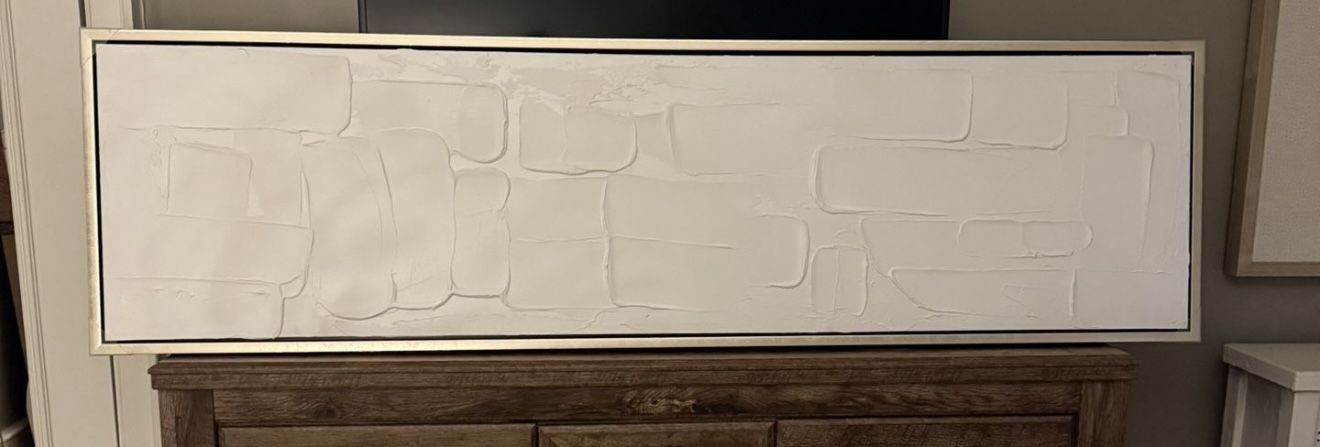 Abstract Textured Wall Canvas 20”Hx72”W