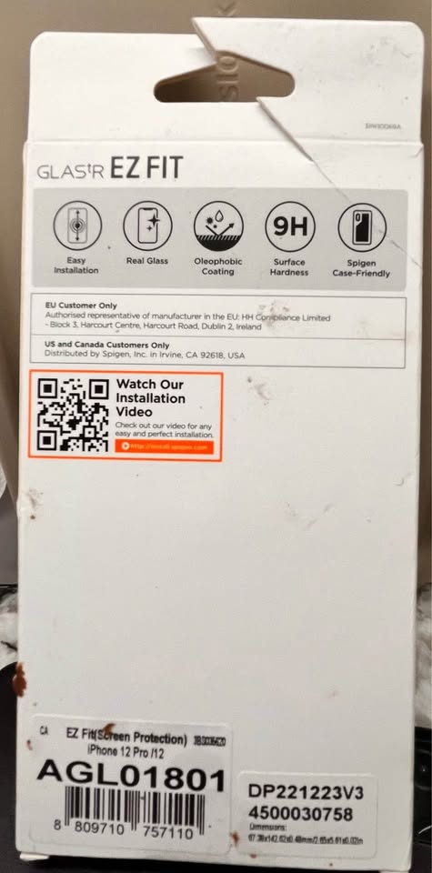 Spigen Tempered Glass Screen Protector iPhone 12 - photo 2