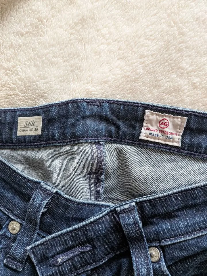 AG Adriano Goldschmied Dark Blue Women's Skinny Jeans image indicator(2)