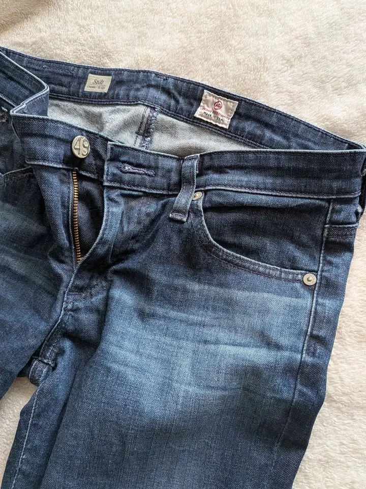 AG Adriano Goldschmied Dark Blue Women's Skinny Jeans image indicator(4)