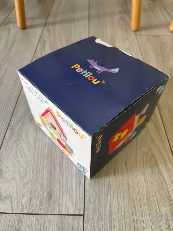 Petilou Wooden Shape Sorter Birdhouse Toy image indicator(2)