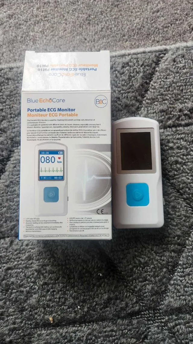 Blue EchoCare Portable ECG Monitor thumbnail