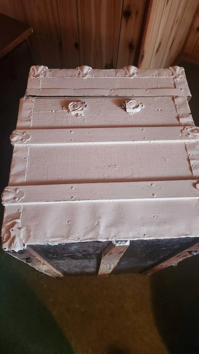 Antique Trunk needs lots of work.  Make offer image indicator(4)