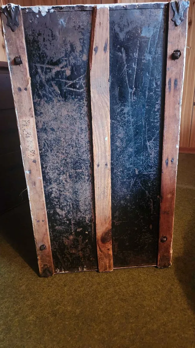 Antique Trunk needs lots of work.  Make offer image indicator(5)
