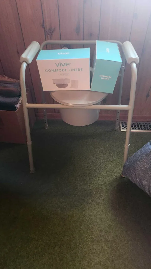 Commode and two bags of liners thumbnail
